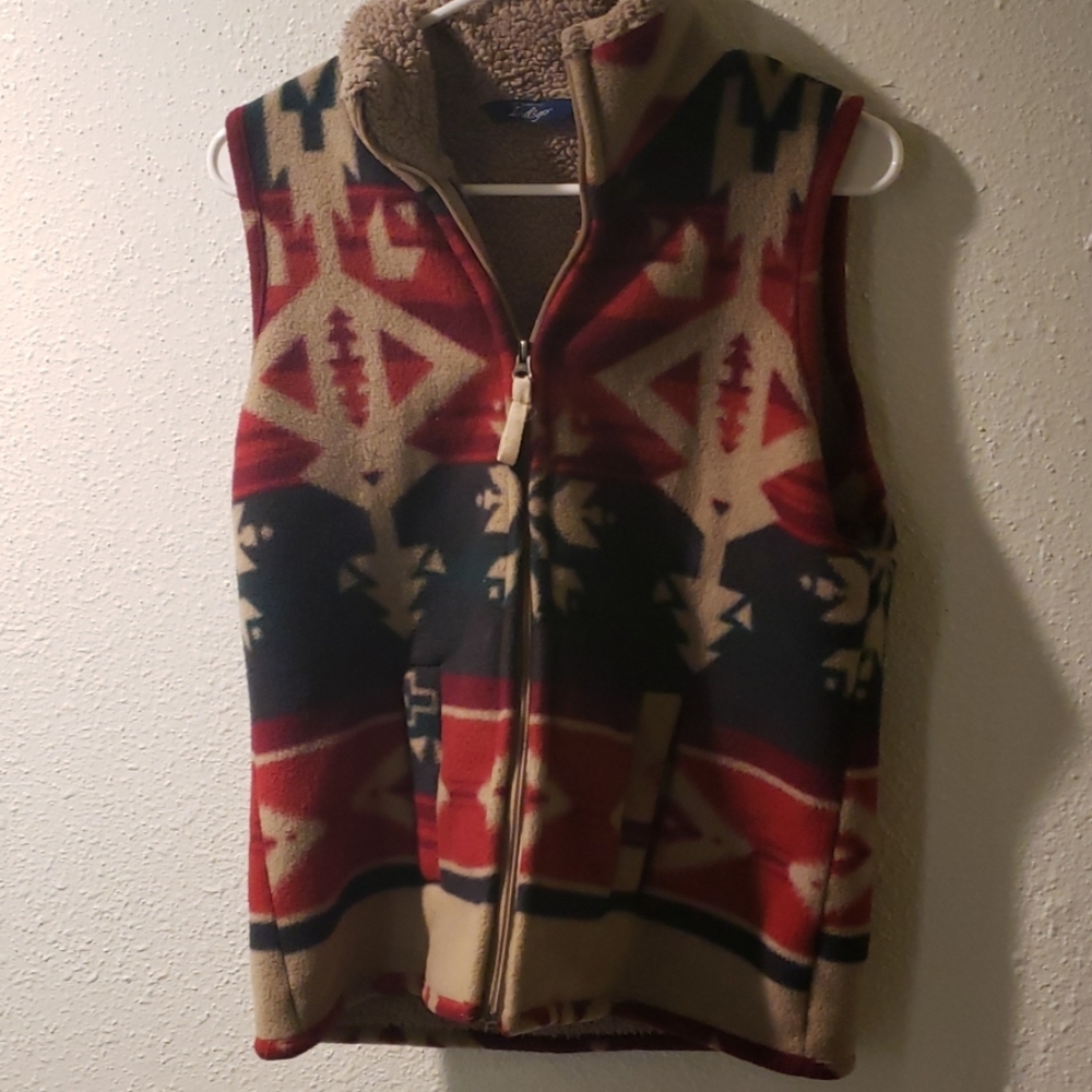 Fleece Vest - Southwestern Pattern